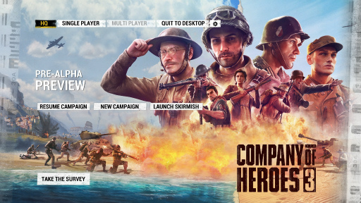 画像ギャラリー No.001のサムネイル画像 / 「Company of Heroes 3」のプレアルファ版を試遊してみた。前作から8年を経て,傑作RTSはどんな進化を遂げようとしているのか?