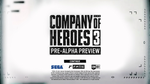画像ギャラリー No.002のサムネイル画像 / 「Company of Heroes 3」のプレアルファ版を試遊してみた。前作から8年を経て,傑作RTSはどんな進化を遂げようとしているのか?