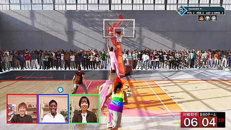 画像ギャラリー No.001のサムネイル画像 / 「NBA 2K22」,動画企画第1弾が公開。女子バスケ日本代表の髙田真希選手,馬瓜エブリン選手,三好南穂選手がゲームに挑戦