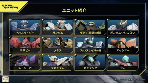 画像ギャラリー No.006のサムネイル画像 / 新作ガンダムFPS「GUNDAM EVOLUTION」の公式番組をレポート。CBTで使用可能なユニットとゲームのルールを紹介