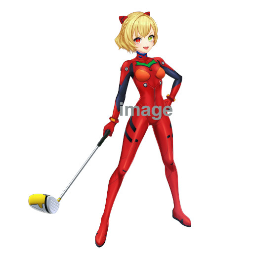 画像ギャラリー No.004のサムネイル画像 / 「白猫GOLF」，「エヴァンゲリオン」とのコラボイベントを開催。綾波レイと式波・アスカ・ラングレーがゴルフウェア姿で登場