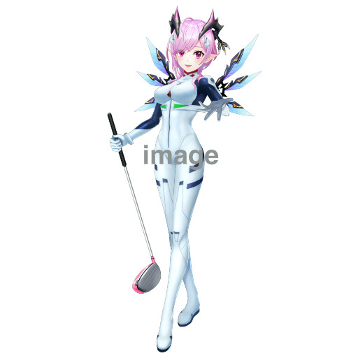 画像ギャラリー No.005のサムネイル画像 / 「白猫GOLF」，「エヴァンゲリオン」とのコラボイベントを開催。綾波レイと式波・アスカ・ラングレーがゴルフウェア姿で登場