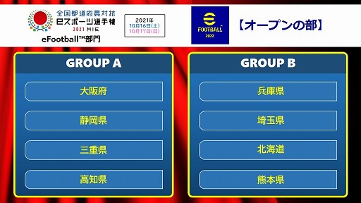 画像ギャラリー No.003のサムネイル画像 / 「全国都道府県対抗eスポーツ選手権 2021 MIE」の対戦組合せが決定