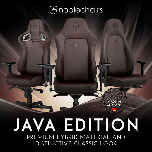 画像ギャラリー No.001のサムネイル画像 / noblechairs製ゲーマー向けチェアに新色の「JAVA EDITION」が追加
