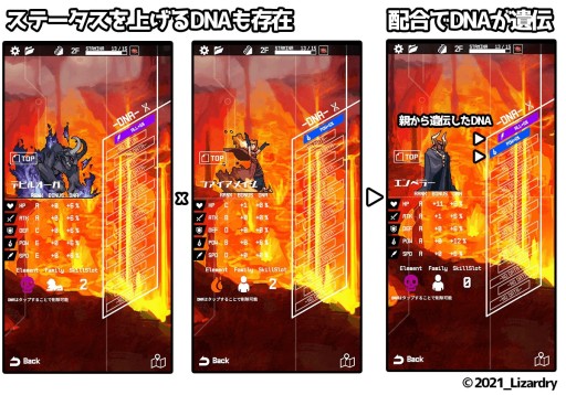画像ギャラリー No.003のサムネイル画像 / iOS/Android「配合ダンジョンモンスターズ」が本日配信。モンスターの配合がテーマのローグライク