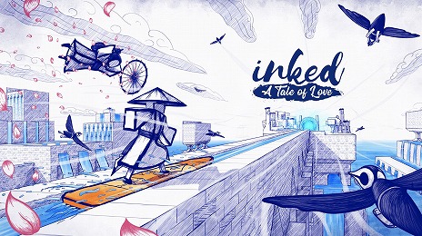 画像ギャラリー No.002のサムネイル画像 / Switch版「Inked: A Tale of Love」がリリースされ，Steam版がアップデート。PS4/Xbox One版の発売日は2021年秋以降に延期
