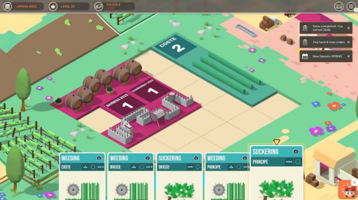 画像ギャラリー No.001のサムネイル画像 / ワイン作りシミュレーション「Hundred Days - Winemaking Simulator」のSwitch版が今冬に発売