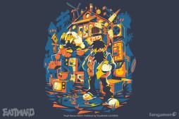 画像ギャラリー No.002のサムネイル画像 / 「Eastward」のTシャツとぬいぐるみ,ピンバッジセットが販売開始