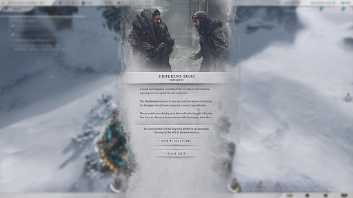 画像ギャラリー No.012のサムネイル画像 / ［プレイレポ］「Frostpunk 2」ベータ版インプレッション。対立する派閥を取りまとめ，凍土の都市を存続させるサバイバルシム