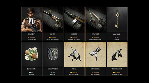 画像ギャラリー No.004のサムネイル画像 / 「CoD」で“進撃の巨人”コラボが1月21日に開始へ。ヴァンガードとWarzone Pacificに調査兵団スキンなどをまとめたリヴァイバンドルが登場
