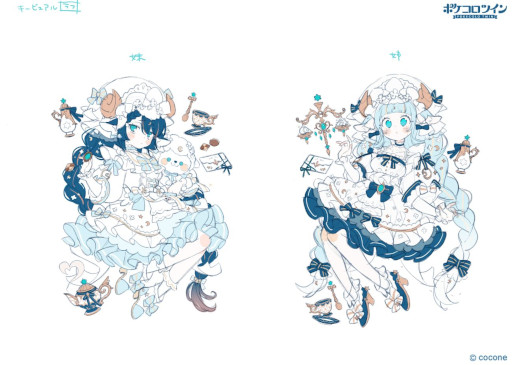画像ギャラリー No.009のサムネイル画像 / 「ポケコロツイン」上倉エクさん書き下ろしイラストをアイテム化