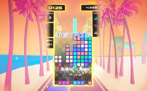 画像ギャラリー No.004のサムネイル画像 / パズル×音ゲー「Tetris Beat(テトリス ビート)」がApple Arcadeで配信中。アリソン・ワンダーランドさんらの独占楽曲でTスピン