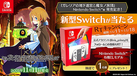 画像ギャラリー No.003のサムネイル画像 / Switch版「ガレリアの地下迷宮と魔女ノ旅団」本日発売。Switch（有機ELモデル）が抽選で当たる発売記念Twitterキャンペーン開始