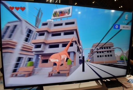 画像ギャラリー No.007のサムネイル画像 / ［TGS 2021］「ごく普通の鹿のゲーム DEEEER Simulator」のSwitch版をプレイ。鹿になってスローライフと“街破壊”の両方を体験してきた