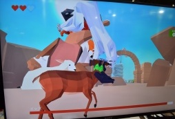 画像ギャラリー No.024のサムネイル画像 / ［TGS 2021］「ごく普通の鹿のゲーム DEEEER Simulator」のSwitch版をプレイ。鹿になってスローライフと“街破壊”の両方を体験してきた