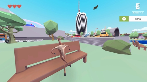 画像ギャラリー No.026のサムネイル画像 / ［TGS 2021］「ごく普通の鹿のゲーム DEEEER Simulator」のSwitch版をプレイ。鹿になってスローライフと“街破壊”の両方を体験してきた