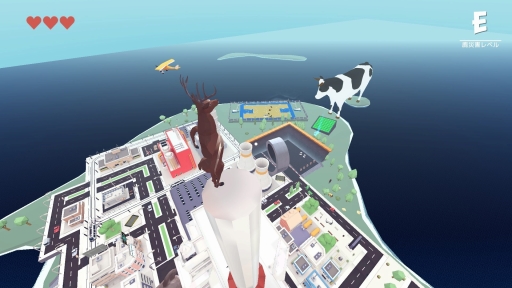画像ギャラリー No.027のサムネイル画像 / ［TGS 2021］「ごく普通の鹿のゲーム DEEEER Simulator」のSwitch版をプレイ。鹿になってスローライフと“街破壊”の両方を体験してきた