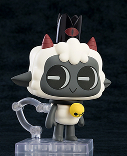 画像ギャラリー No.001のサムネイル画像 / 「Cult of the Lamb」子羊のねんどろいどが店頭に登場。オプションパーツとして「ほうき」「うんち」などを付属