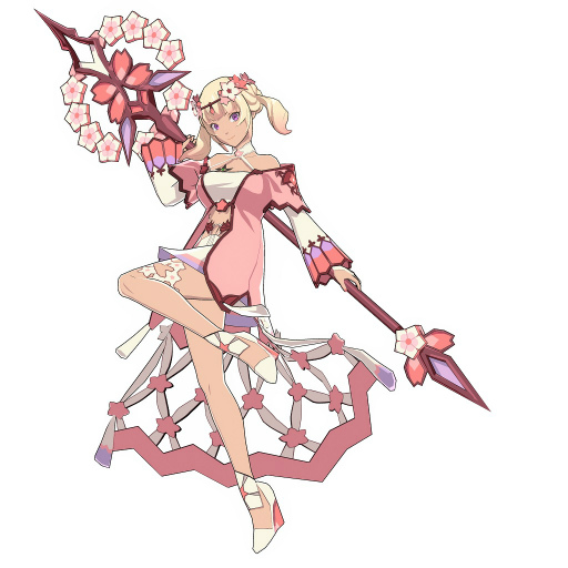 画像ギャラリー No.002のサムネイル画像 / 「テイルズ オブ ルミナリア」にイェルシィの新衣装“桜巫女の装束”が追加