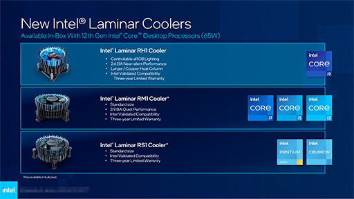 画像ギャラリー No.020のサムネイル画像 / Intel,デスクトップ&ノートPC向け第12世代Coreプロセッサ計50製品を発表