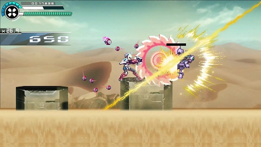 画像ギャラリー No.004のサムネイル画像 / ［TGS 2021］「白き鋼鉄のX2」プレイレポート。新アクション“ブレイクホイール”と高速の空中ダッシュを駆使して高難度ステージに挑め