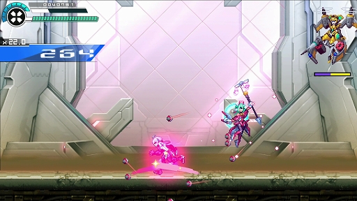 画像ギャラリー No.009のサムネイル画像 / ［TGS 2021］「白き鋼鉄のX2」プレイレポート。新アクション“ブレイクホイール”と高速の空中ダッシュを駆使して高難度ステージに挑め