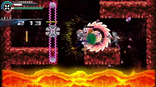 画像ギャラリー No.010のサムネイル画像 / ［TGS 2021］「白き鋼鉄のX2」プレイレポート。新アクション“ブレイクホイール”と高速の空中ダッシュを駆使して高難度ステージに挑め