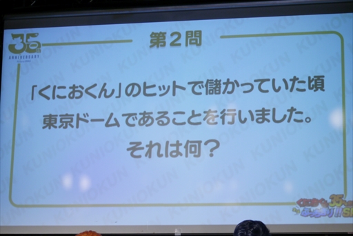 画像ギャラリー No.008のサムネイル画像 / 「くにおくん35周年記念生誕ぶっちぎり！！スペシャル！」レポート。マヂカルラブリーがクイズやゲーム大会で大暴れ！