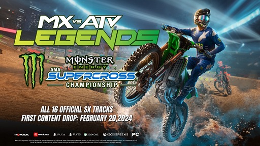 画像ギャラリー No.001のサムネイル画像 / 「MX vs ATV Legends」新DLC「2024 Monster Energy Supercross Championship」2月20日より順次実装。全16コースを楽しめる