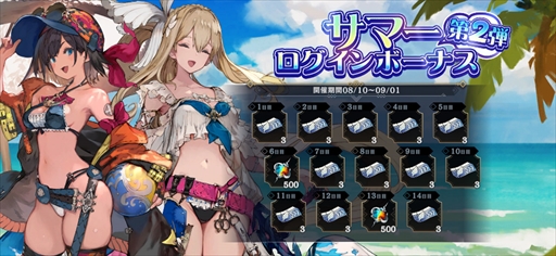 画像ギャラリー No.007のサムネイル画像 / 「シン・クロニクル」,夏をイメージした剣盾の新★4武器"マイサマーブレイド”を期間限定で追加