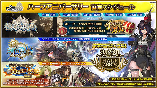 画像ギャラリー No.002のサムネイル画像 / 「シン・クロニクル」がまもなく配信半周年。最大360連が無料のチケットガチャが登場