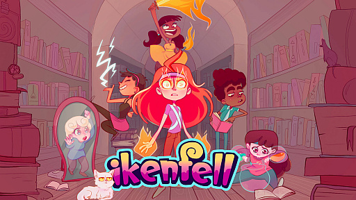 画像ギャラリー No.001のサムネイル画像 / 「Ikenfell」の日本語版が2021年11月に配信。ドット絵で描かれ,魔法学校を舞台にしたターン制のRPG