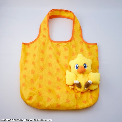 画像ギャラリー No.003のサムネイル画像 / 「FF」シリーズのチョコボとモーグリをモチーフにした“ぬいぐるみエコバック”が2023年3月中旬に発売。予約受付を開始