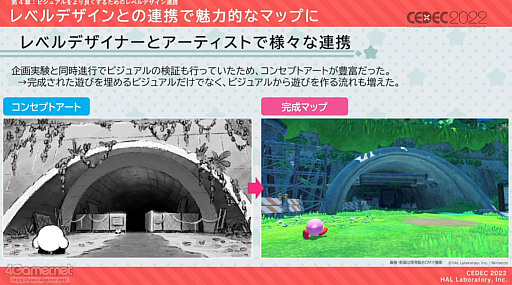画像ギャラリー No.046のサムネイル画像 / ［CEDEC 2022］「星のカービィ ディスカバリー」の制作を，アートディレクションの視点で振り返る。カービィがまんまるだからこそ生まれた3D化の苦悩とは
