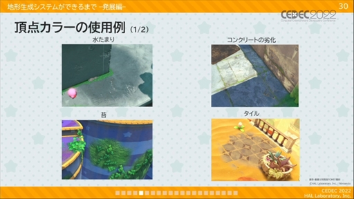 画像ギャラリー No.018のサムネイル画像 / ［CEDEC 2022］「星のカービィ　ディスカバリー」プロシージャル地形生成への取り組みが明かされたセッションレポート