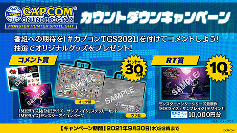 画像ギャラリー No.015のサムネイル画像 / 「モンスターハンターライズ：サンブレイク」追加情報公開も予定。TGS 2021“カプコン オンラインプログラム”の番組内容が発表