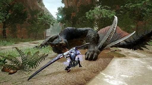 画像ギャラリー No.007のサムネイル画像 / 「モンスターハンターライズ:サンブレイク」,ランスと太刀の新アクションを解説する紹介映像を公開