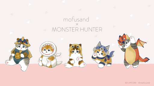画像ギャラリー No.005のサムネイル画像 / 「モンスターハンター」と「mofusand」がコラボ。ぢゅのさんがデザインした“リオレウス”などのぬいぐるみが9月17日から景品として登場