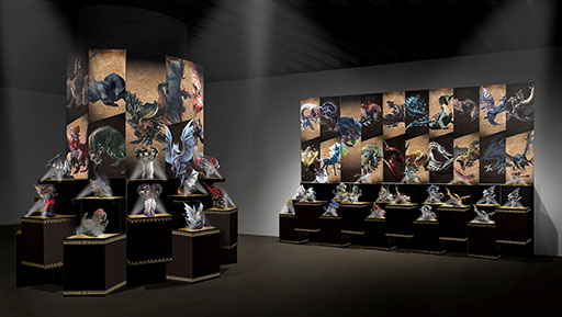 画像ギャラリー No.009のサムネイル画像 / 「モンスターハンター20周年-大狩猟展-」,会場内の展示にフォーカスした映像が公開に。記念グッズやカフェの詳細も掲載