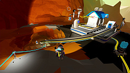 画像ギャラリー No.002のサムネイル画像 / PS4版「Astroneer -アストロニーア-」,惑星上に鉄道を敷設できるようになる“鉄道アップデート”を実施
