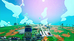 画像ギャラリー No.004のサムネイル画像 / PS4版「Astroneer -アストロニーア-」,惑星上に鉄道を敷設できるようになる“鉄道アップデート”を実施