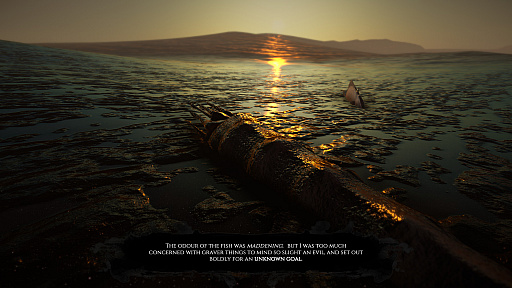 画像ギャラリー No.001のサムネイル画像 / 新作ADV「Dagon: by H. P. Lovecraft」が無料でリリース。H.P.ラヴクラフト氏の同名短編小説をゲーム化
