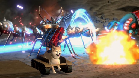 画像ギャラリー No.022のサムネイル画像 / 「METAL DOGS」にシリーズ伝統の乗り物風装備“ポチタンク”が登場。店舗別のオリジナル特典やパッケージ限定版の情報を公開
