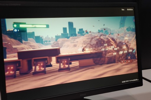 画像ギャラリー No.014のサムネイル画像 / ［TGS 2021］ハイスピードな連続アクションが楽しめる，「Soda Crisis」の試遊レポートを掲載。敵の弾幕やトラップをかいくぐりながら進む，軽快なベルトスクロールアクション
