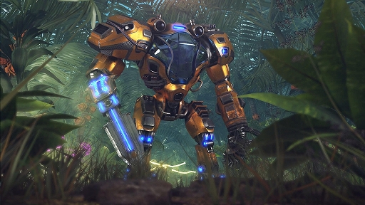 画像ギャラリー No.002のサムネイル画像 / PS5版「The Riftbreaker」プレイレポート。メカアクション，惑星探索，基地建設，タワーディフェンスを融合し，“おいしいとこ取り”したRTS