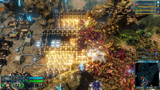 画像ギャラリー No.030のサムネイル画像 / PS5版「The Riftbreaker」プレイレポート。メカアクション，惑星探索，基地建設，タワーディフェンスを融合し，“おいしいとこ取り”したRTS