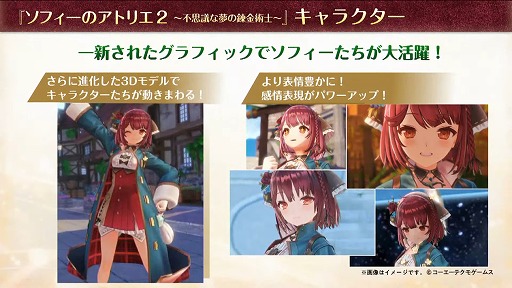 画像ギャラリー No.006のサムネイル画像 / ［TGS 2021］「ソフィーのアトリエ2」のお披露目と「BLUE REFLECTION TIE/帝」の最新PVが公開された，コーエーテクモの特別番組をレポート