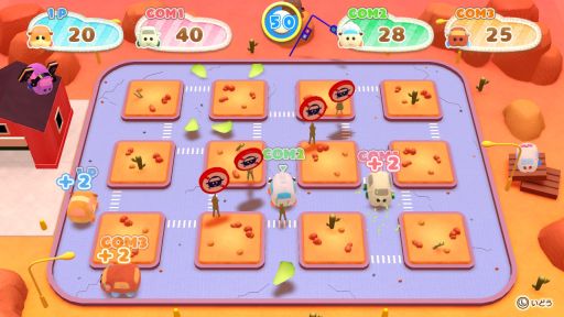 画像ギャラリー No.023のサムネイル画像 / 「PUI PUI モルカー Let’s!モルカーパーティー!」を紹介。ニンジン食べ放題を目指すモルカーたちとミニゲームに挑戦