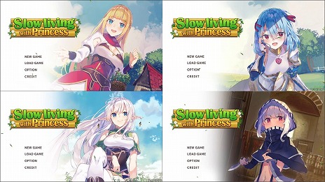 画像ギャラリー No.001のサムネイル画像 / スローライフRPG「Slow living with Princess」本日正式リリース。ストーリーのエンディングや，4人目のヒロインなど多数の新要素が追加に