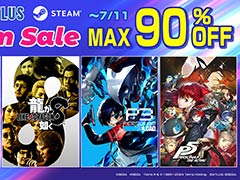 「龍が如く8」「ペルソナ3 リロード」などの人気タイトルがSteamでセール中。セガの「Summer Sale」，本日開始